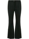 MARCO DE VINCENZO FLARED CROPPED TROUSERS
