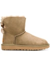 Ugg Suede Leather Ankle Boots In Multi
