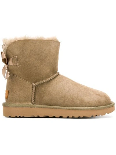 Ugg Suede Leather Ankle Boots In Multi