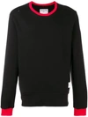 THE EDITOR THE EDITOR NAME TAG LOOSE FIT SWEATSHIRT - BLACK