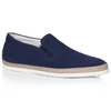Tod's Slip-on Shoes In Blue Suede