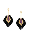 KATERINA MAKRIYIANNI KATERINA MAKRIYIANNI COPPER DROP EARRINGS - BLACK