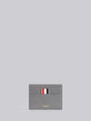 Thom Browne Bicolor Note Cardholder In Grey