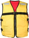 DOUBLET DOUBLET LIFE JACKET PADDED VEST - YELLOW