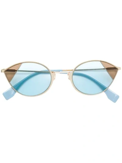 Fendi Cat Eye Frame Sunglasses In Blue