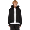 OPENING CEREMONY OPENING CEREMONY BLACK FAUX-FUR TRIM HOODIE