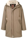 MOOSE KNUCKLES zipped hooded parka