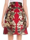 DOLCE & GABBANA Silk-Blend Jacquard A-Line Skirt