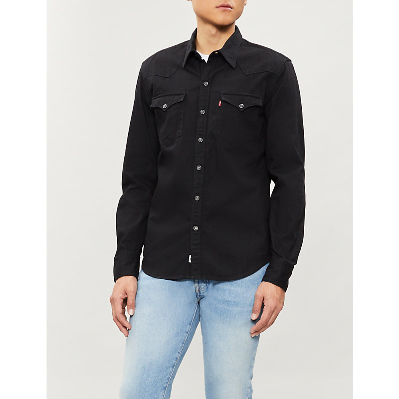 levi's barstow western shirt black