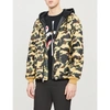 A BATHING APE QUILTED CAMOUFLAGE-PRINT SHELL JACKET
