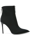 ALEXANDER WANG ZIP FRONT ANKLE BOOTS