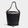 BURBERRY BURBERRY | Large Bucket Bag in Black Supple Leather