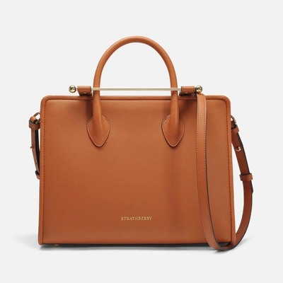 Strathberry The  Midi Tote - Tan Bridle Leather