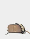 MARC JACOBS TASCHE SNAPSHOT AUS GRAUEM LEDER