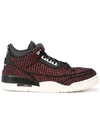 NIKE NIKE AIR JORDAN 3 AWOK SNEAKERS - BLACK