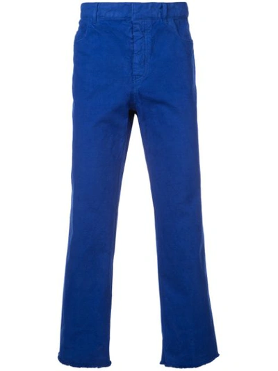 Haider Ackermann Straight-leg Trousers In Blue