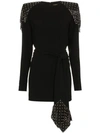 SAINT LAURENT STUDDED CHAINMAIL DRESS