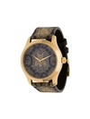 GUCCI GUCCI G-TIMELESS LOGO PRINT BEE MOTIF WATCH - 棕色