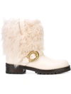 COACH COACH LEIGHTON BOOTS - WHITE