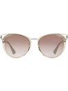 PRADA PRADA EYEWEAR PRADA CINÉMA SUNGLASSES - 金属色