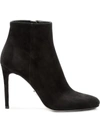 PRADA SIDE ZIPPED ANKLE BOOTS