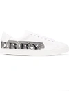 BURBERRY BURBERRY CLASSIC LOW-TOP SNEAKERS - 白色
