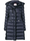 Moncler Loose Padded Coat In Blue