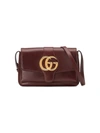 Gucci Arli Small Leather Shoulder Bag In Bordeaux