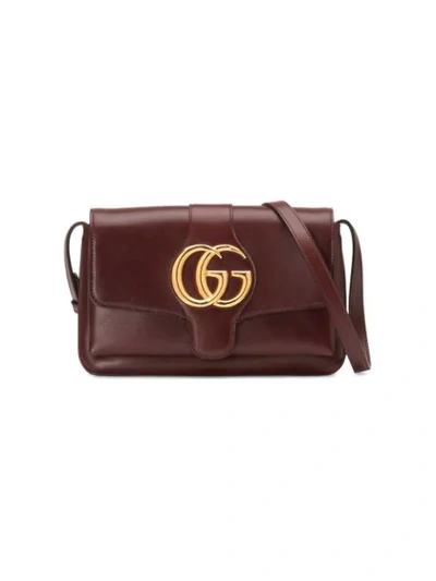 Gucci Arli Small Leather Shoulder Bag In Bordeaux