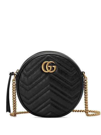 Gucci Gg Marmont Mini Shoulder Bag In Black