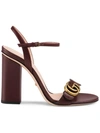 GUCCI Leather sandal with Double G