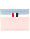THOM BROWNE THOM BROWNE STAINED CALFSKIN NOTE CARDHOLDER - PINK