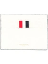 THOM BROWNE GOLF INTARSIA LEATHER NOTE CARDHOLDER