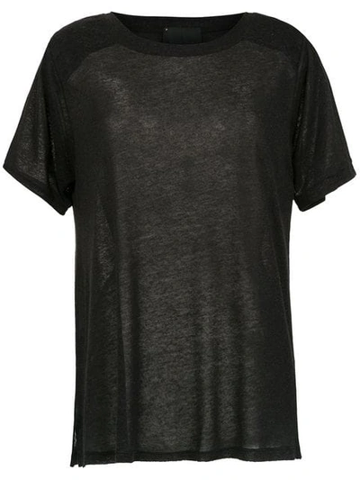 Andrea Bogosian Linen Top - 黑色 In Black