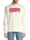 DEUS EX MACHINA Greaser Crewneck Cotton Sweatshirt,0400099583996
