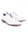 dressing gownRT GRAHAM MEN'S LIMITED EDITION STUDDED GOLF SHOE IN WHITE SIZE: 13 BY ROBERT GRAHAM