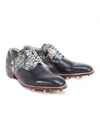 ROBERT GRAHAM MEN'S LIMITED EDITION PRINTED GOLF SHOE IN BLACK SIZE: 9 BY ROBERT GRAHAM