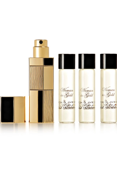 Kilian Woman In Gold Travel Set - Eau De Parfum And Refills, 4 X 7.5ml In Colourless