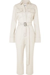 ORSEUND IRIS Workwear belted cotton-gabardine jumpsuit