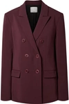 TIBI STEWARD OVERSIZED DOUBLE-BREASTED CREPE BLAZER