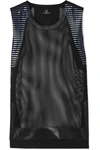 LUCAS HUGH ODYSSEY PANELED MESH TANK