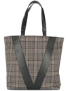 PORTS V PLAID SHOPPER TOTE