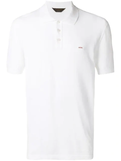 Ermenegildo Zegna Chest Logo Polo Shirt - 白色 In White