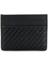 ERMENEGILDO ZEGNA ERMENEGILDO ZEGNA PELLETESSUTA™ CARD CASE - BLACK