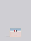 Thom Browne Stained Calfskin Note Cardholder - Pink In Pink