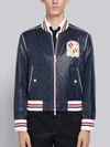 THOM BROWNE THOM BROWNE RIBBED SATIN TECH BLOUSON,MJO030D0459013253218