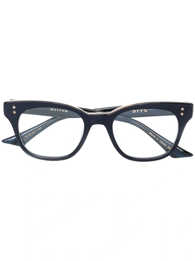 Dita Eyewear Square Frame Glasses In Black