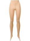 JACQUEMUS JACQUEMUS KNITTED LEGGINGS - NEUTRALS