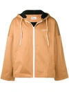 DRÔLE DE MONSIEUR DRÔLE DE MONSIEUR LIGHTWEIGHT HOODED JACKET - BROWN