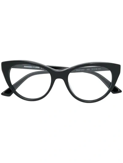 Mcq By Alexander Mcqueen Eyewear Cat Eye Glasses - 黑色 In Black